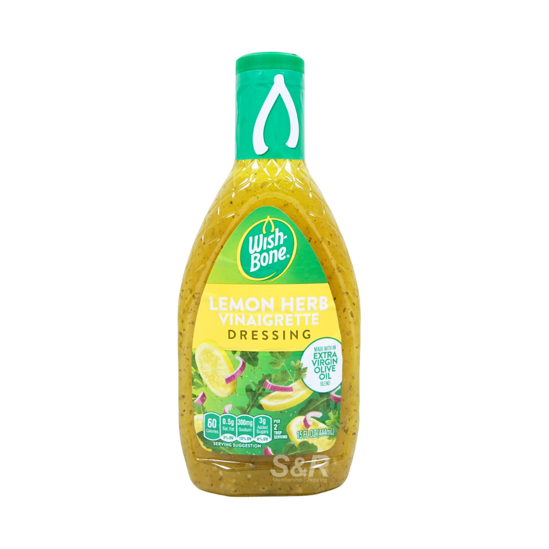 Wishbone Lemon Herb Vinaigrette Dressing 444mL